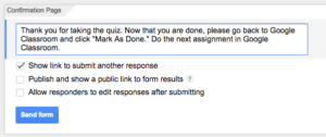 Google Forms: Create a Formative Assessment Quiz - Teacher Tech with ...