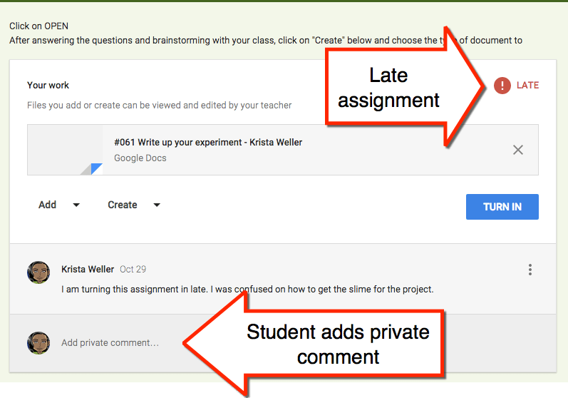 Google Classroom Submitting Late Work Teacher Tech