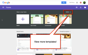 Google Forms Templates - Teacher Tech with Alice Keeler