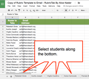 Updated: Epic Rubric on Google Sheets - Teacher Tech with Alice Keeler