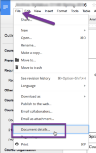 Google Docs: Find Document Details - Teacher Tech with Alice Keeler
