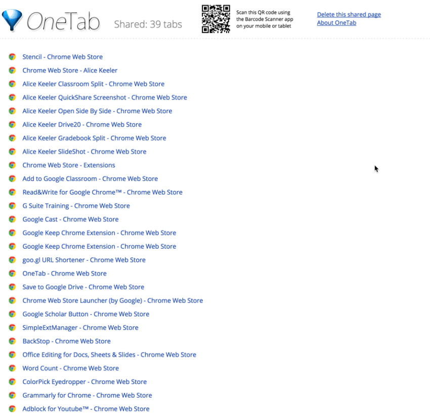 Google Chrome Extensions: A Big Ol List - Teacher Tech with Alice Keeler