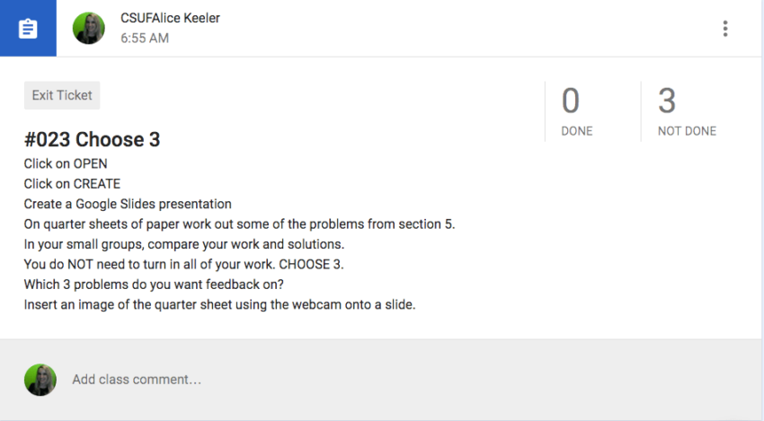 Google Slides: Give Me Three for Feedback - Teacher Tech with Alice Keeler