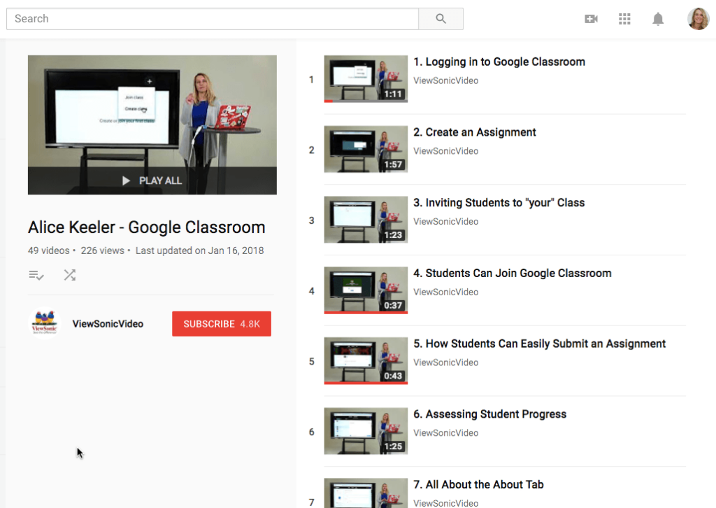 Google Classroom Video Guide by Alice Keeler - Teacher Tech with Alice ...