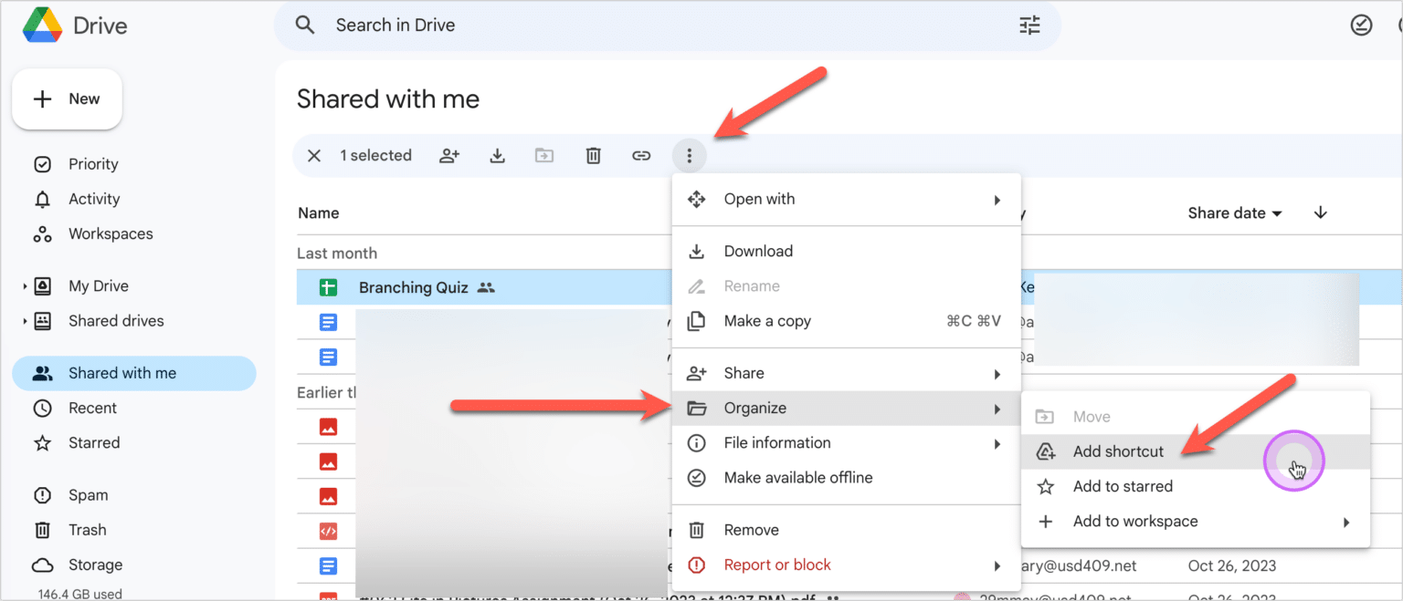 Shared With Me is a Filter in Google Drive - Teacher Tech with Alice Keeler