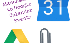 Attaching Files to Google Calendar Event