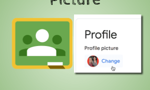 Change profile picture for Google Classroom