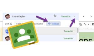 Sort attachments by status