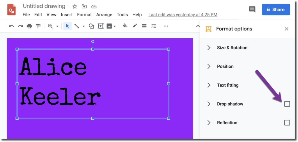 Google Drawing: Create a Drop Shadow - Teacher Tech with Alice Keeler