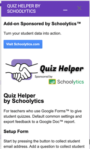 How to Use Quiz Helper for Google Forms™ - Teacher Tech with Alice Keeler