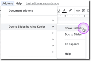How to Create Slides from Google Docs - Teacher Tech with Alice Keeler
