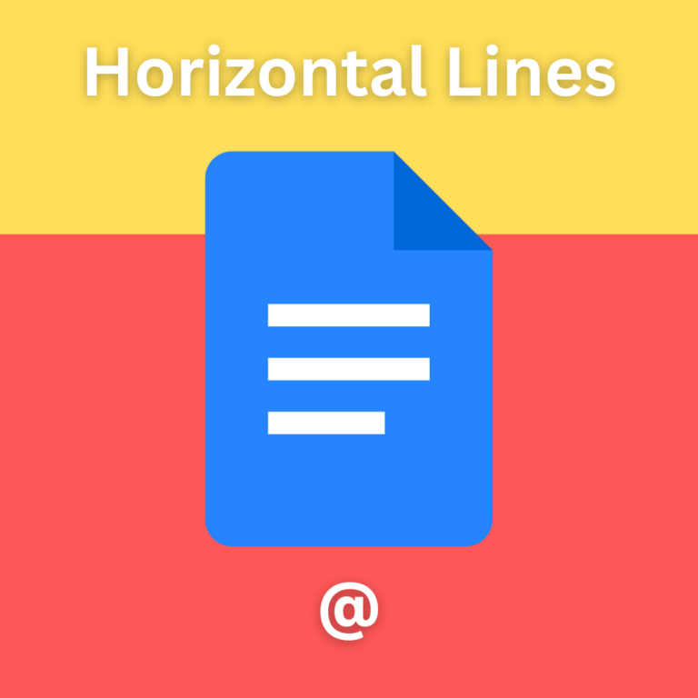 Draw the Line: How to Use the @ Symbol to Insert a Horizontal Line in ...