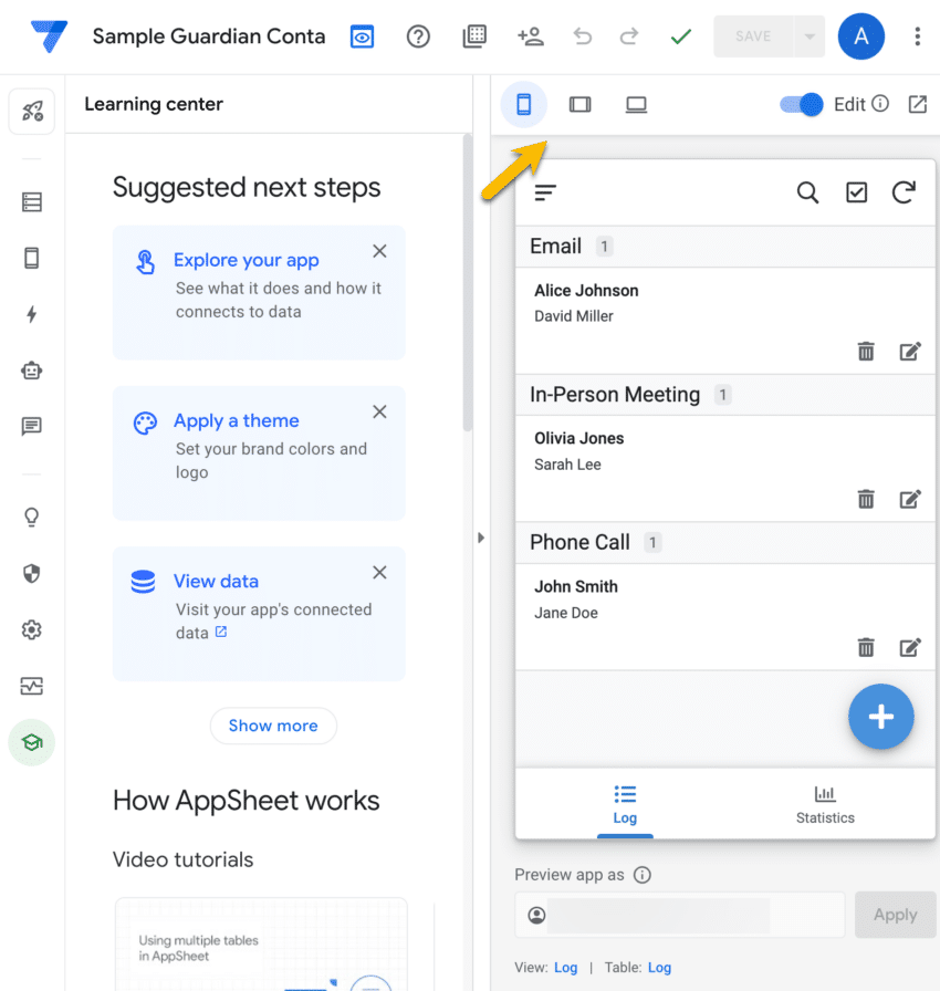 Free Customized Guardian Contact Tracker- Google AppSheet - Teacher ...