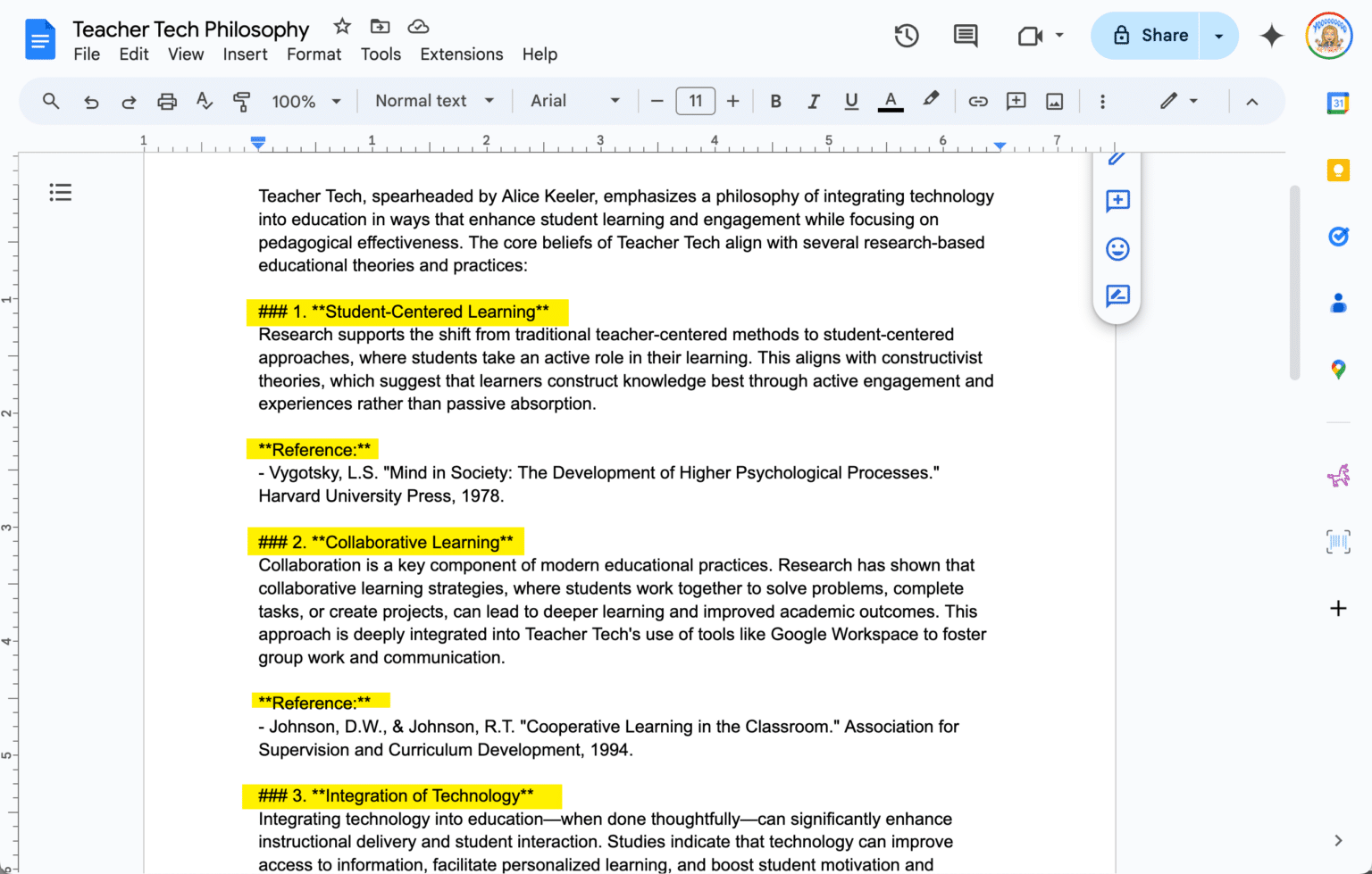 How to Convert Markdown in Google Docs - Teacher Tech with Alice Keeler