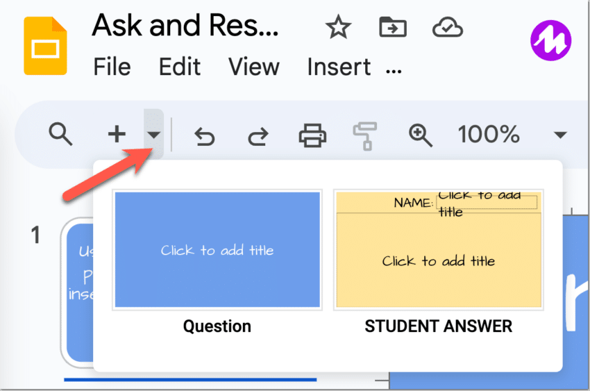 Google Answer Slideshow Google Slides: Ask and Respond Template - Teacher Tech with Alice Keeler