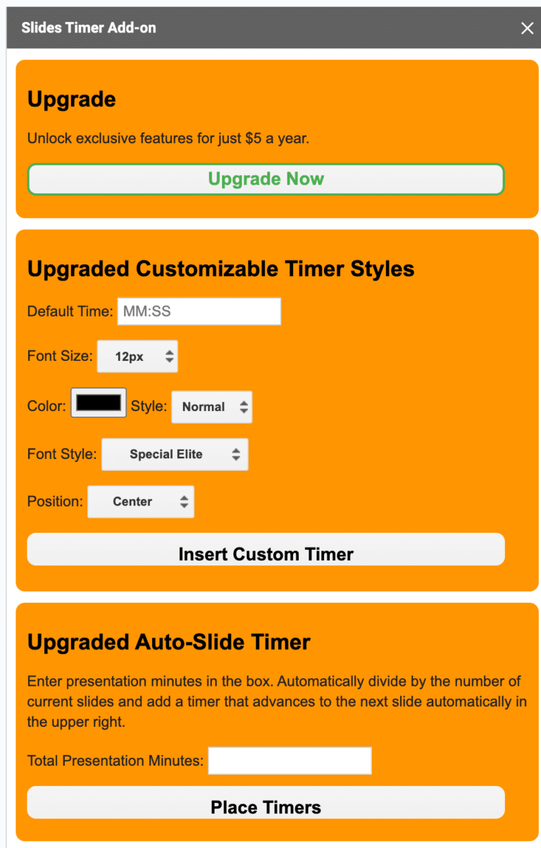Slides Timer Add-on - Teacher Tech with Alice Keeler