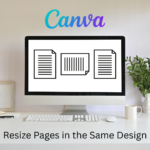 Canva Resize Pages in the Same Design